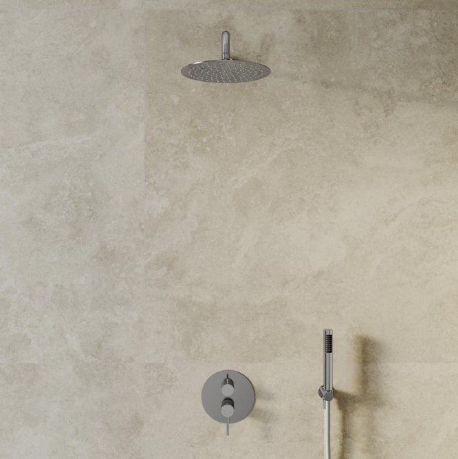 Concealed Rain Shower - Chrome