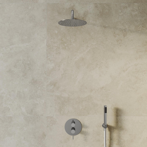 Concealed Rain Shower - Chrome