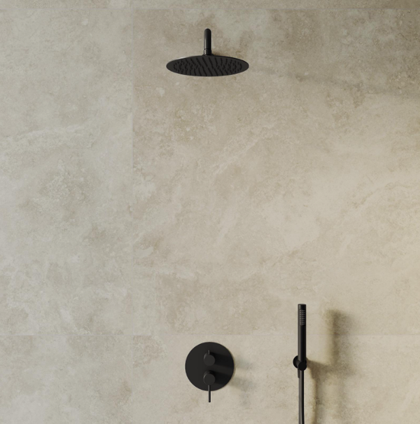 Concealed Rain Shower - Black
