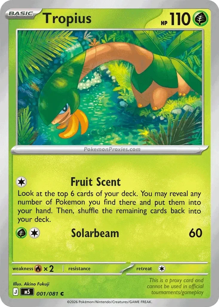 Tropius 001/084 Pitch Black