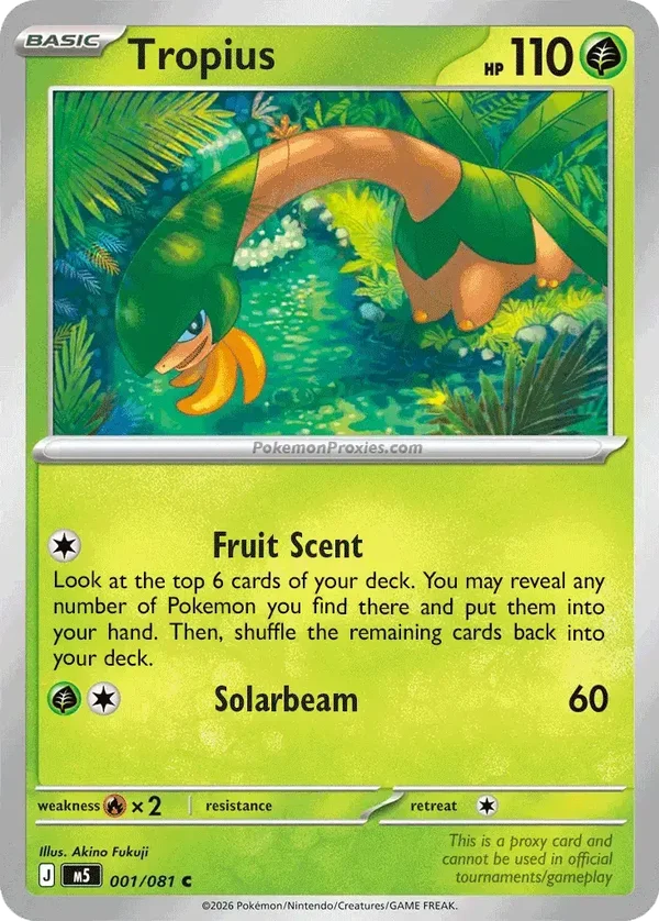 Tropius 001/084 Pitch Black