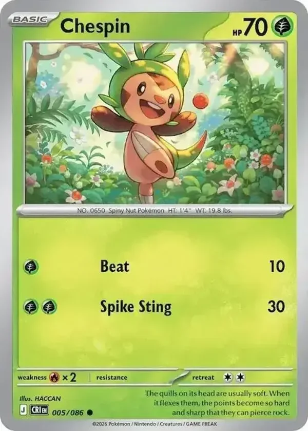 Chespin 005/086 Chaos Rising