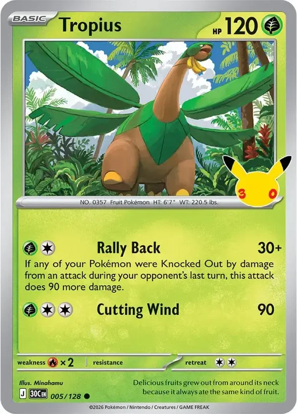 Tropius 005/128 30Th Celebration