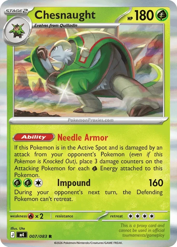 Chesnaught 007/086 Chaos Rising