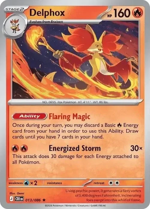 Delphox 013/086 Chaos Rising