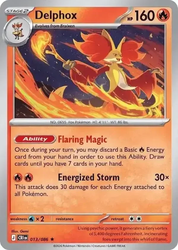 Delphox 013/086 Chaos Rising