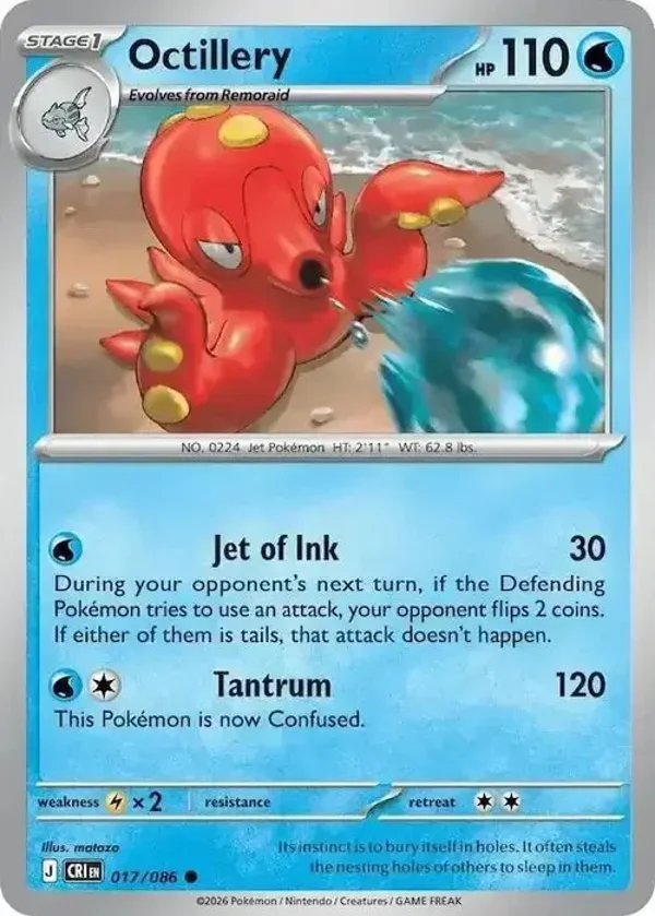 Octillery 017/086 Chaos Rising