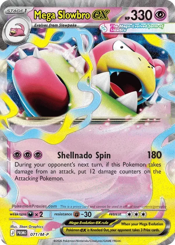Mega Slowbro EX 031/084 Pitch Black Double Rare