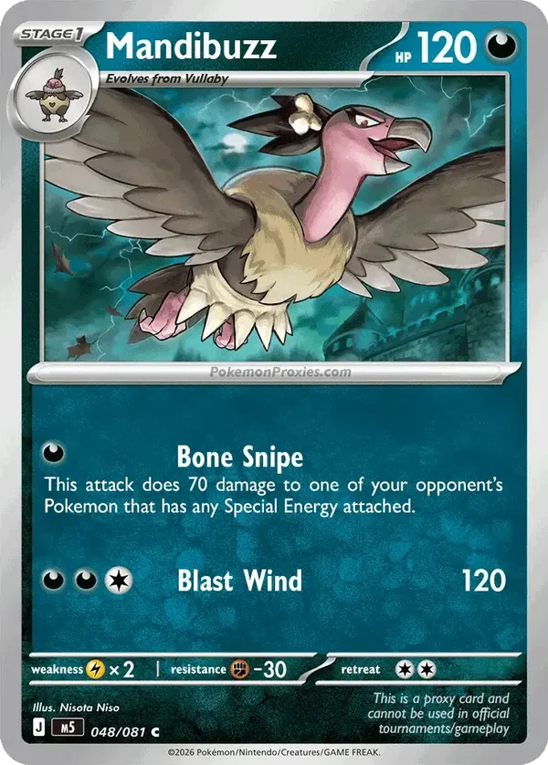 Mandibuzz 050/084 Pitch Black