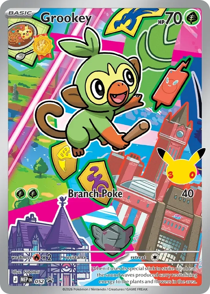 Grookey 052 Mega Evolution Black Star Promo
