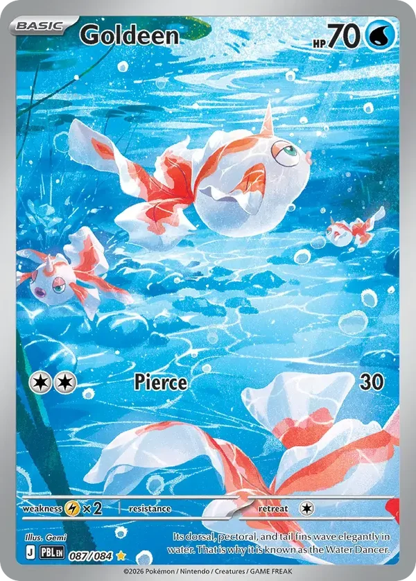 Goldeen 087/084 Pitch Black Illustration Rare