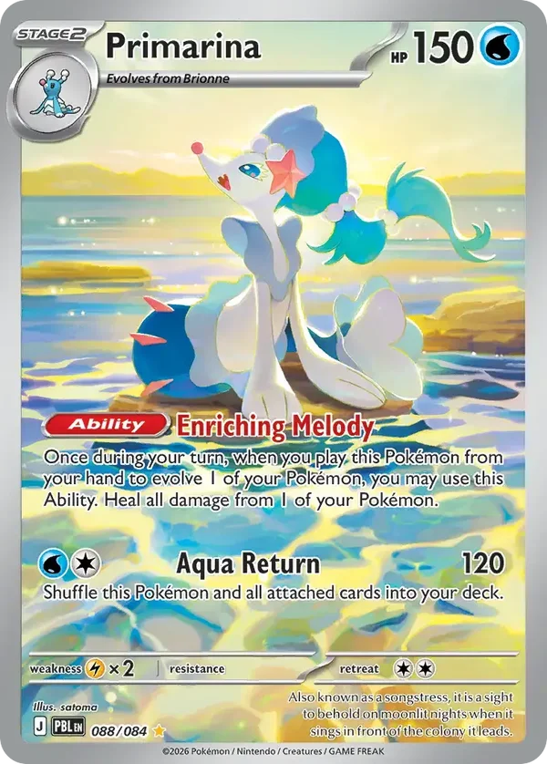 Primarina 088/084 Pitch Black Illustration Rare