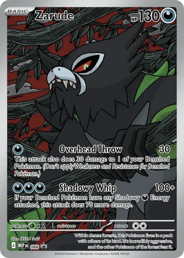 Zarude 088 Mega Evolution Black Star Promo