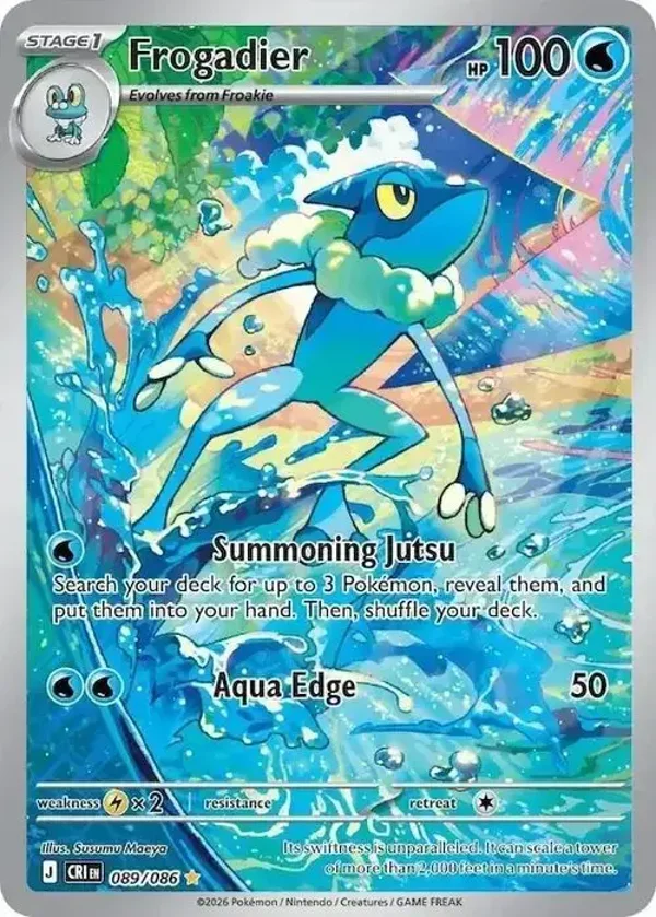 Frogadier 089/086 Chaos Rising Illustration Rare