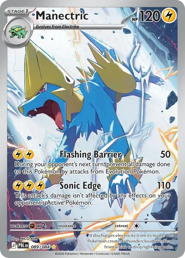 Manectric 089/084 Pitch Black Illustration Rare