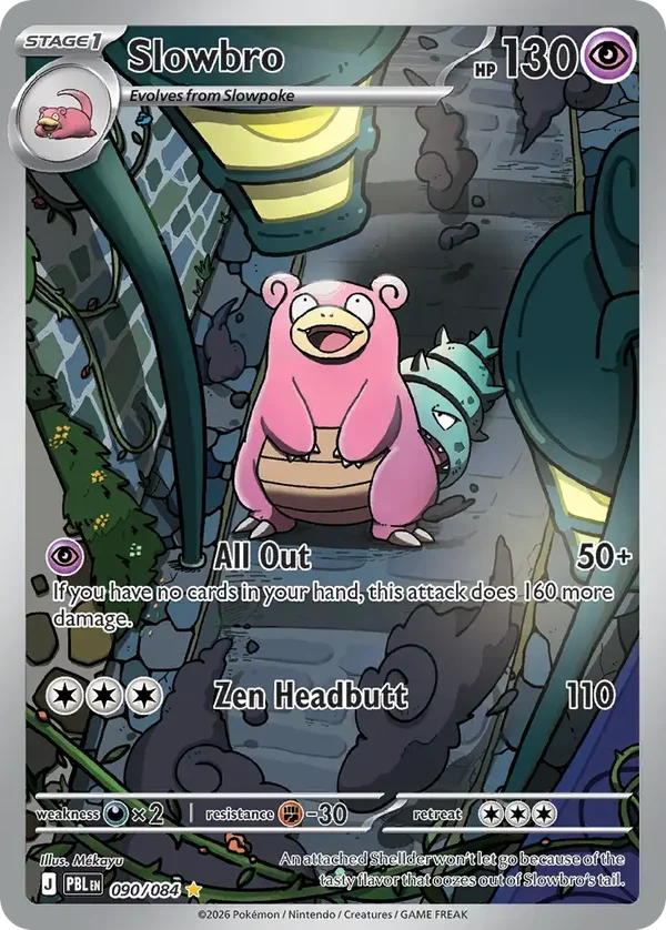 Slowbro 090/084 Pitch Black Illustration Rare