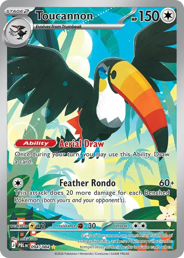 Toucannon 094/084 Pitch Black Illustration Rare
