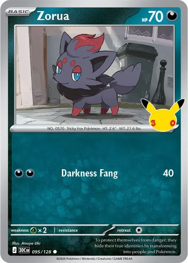 Zorua 095/128 30th Celebration