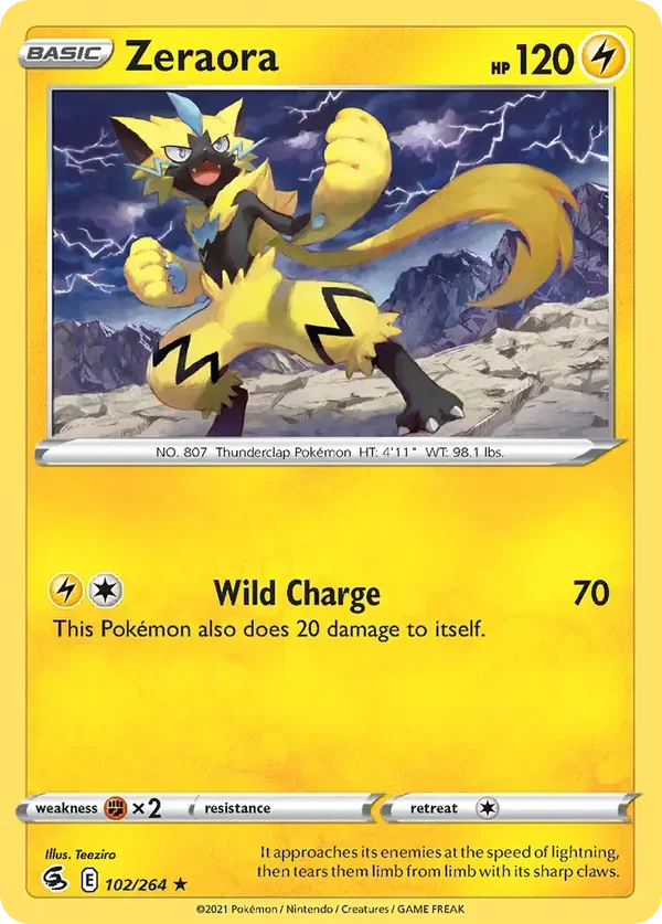 Zeraora 102/264 Fusion Strike