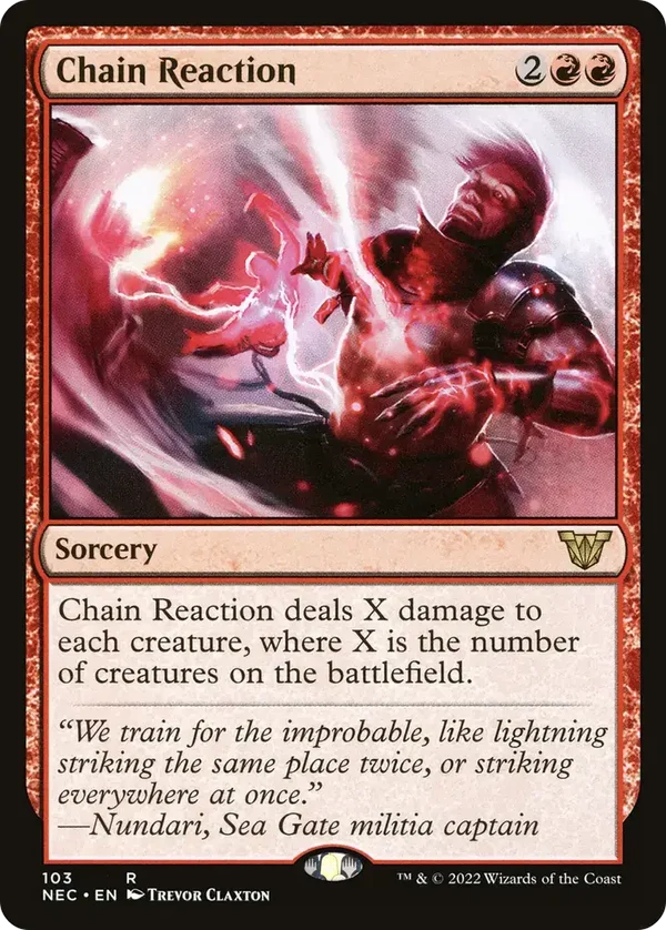 Chain Reaction 103 Neon Dynasty Commander