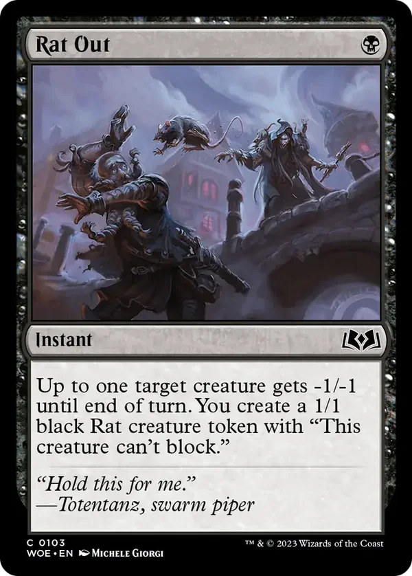 Rat Out 0103 Foil Wilds of Eldraine