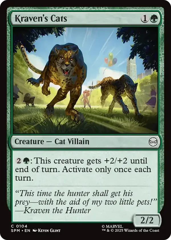 Kraven’s Cats 0104 Foil Marvel's Spider-Man
