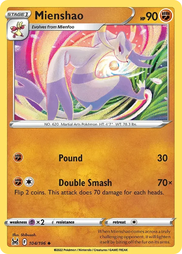 Mienshao 104/196 Lost Origin