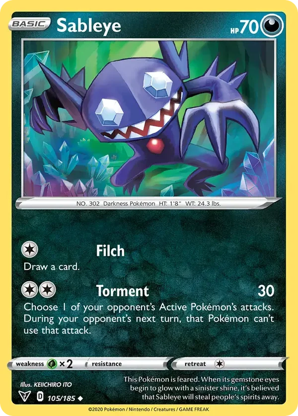 Sableye 105/185 Vivid Voltage