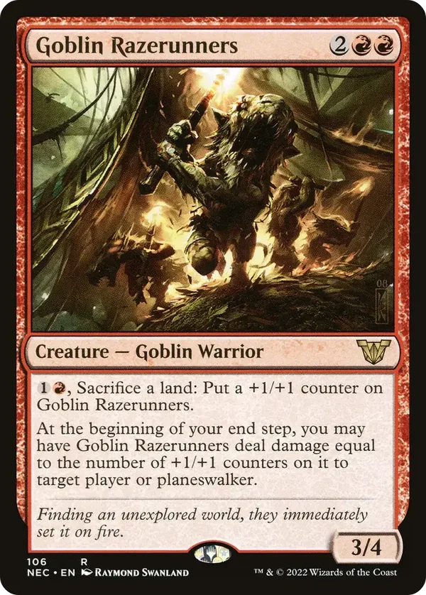 Goblin Razerunners 106 Neon Dynasty Commander