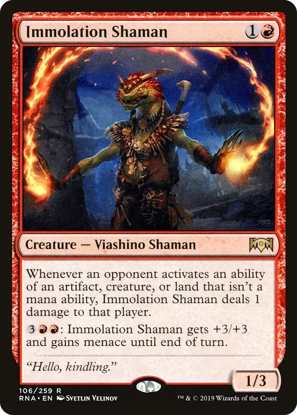 Immolation Shaman 106/259 Ravnica Allegiance