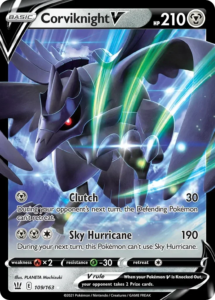 Corviknight V 109/163 Battle Styles Rare Holo V