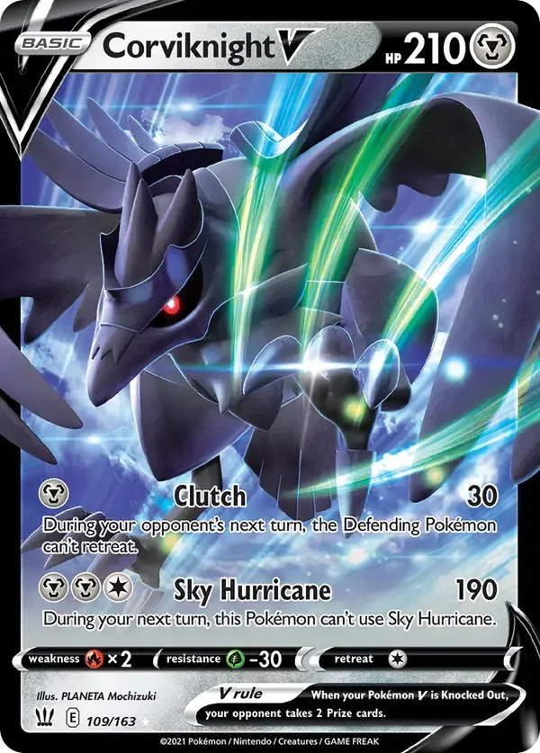 Corviknight V 109/163 Battle Styles Rare Holo V