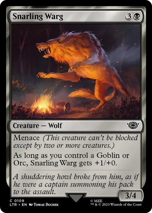 Snarling Warg 0109 The Lord of the Rings: Tales of Middle-earth