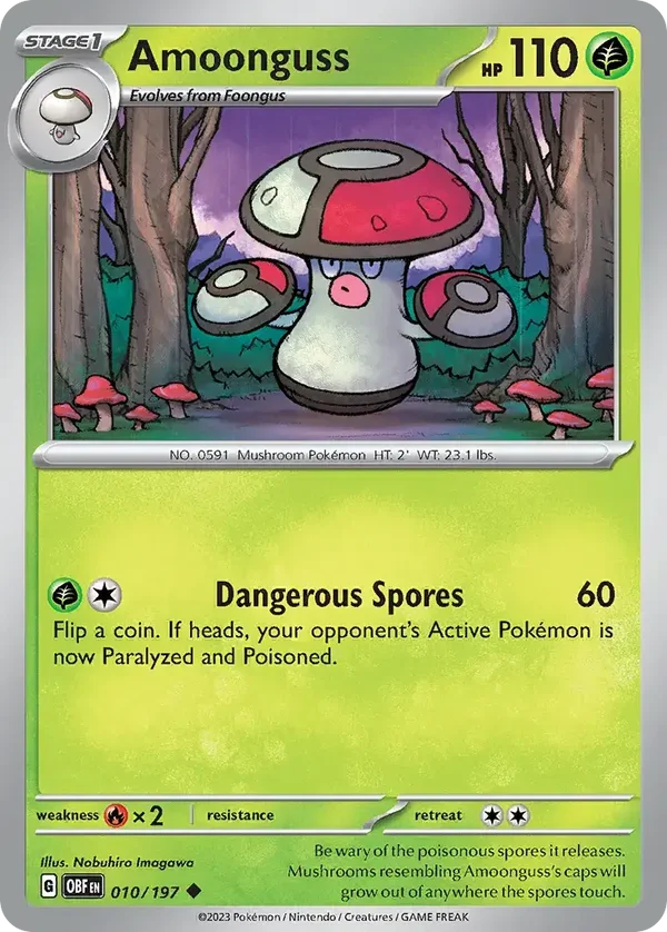 Amoonguss 010/197 Obsidian Flames