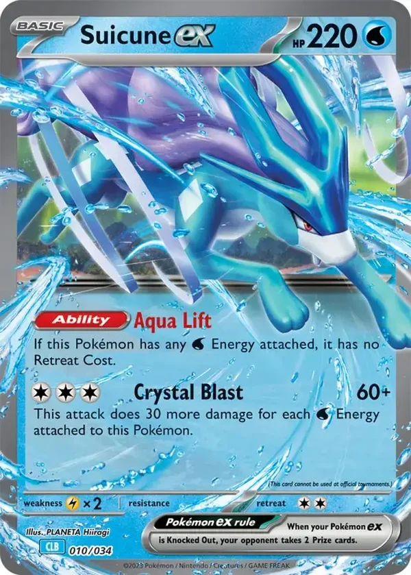 Suicune EX 010/034 Pokemon TCG Classic Blastoise Deck