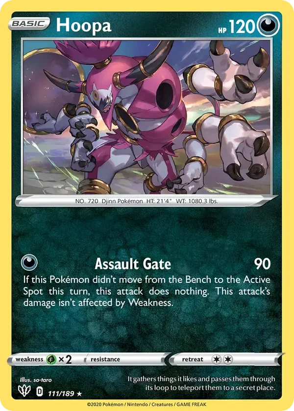 Hoopa 111/189 Darkness Ablaze