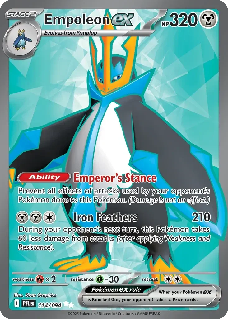 Empoleon EX 114/094 Phantasmal Flames