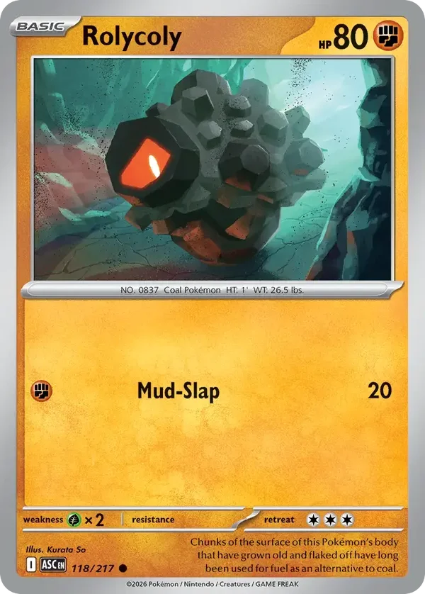 Rolycoly 118/217 Ascended Heroes