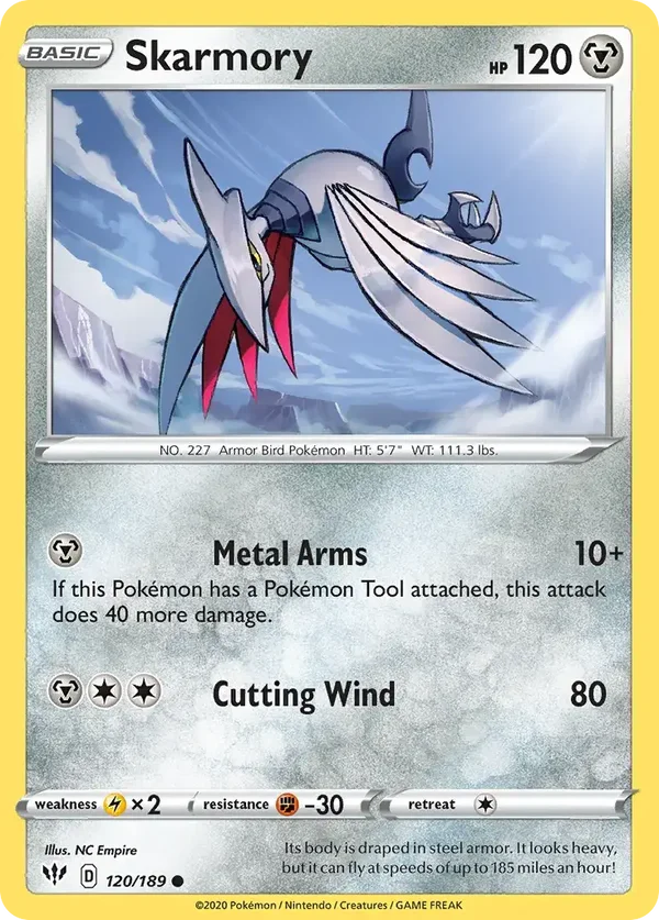 Skarmory 120/189 Darkness Ablaze