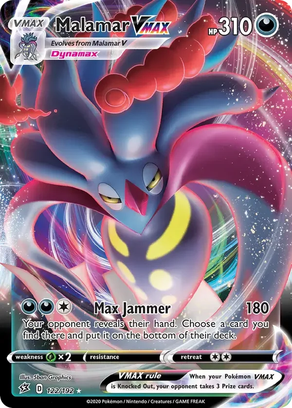 Malamar Vmax 122/192 Rebel Clash Rare Holo Vmax