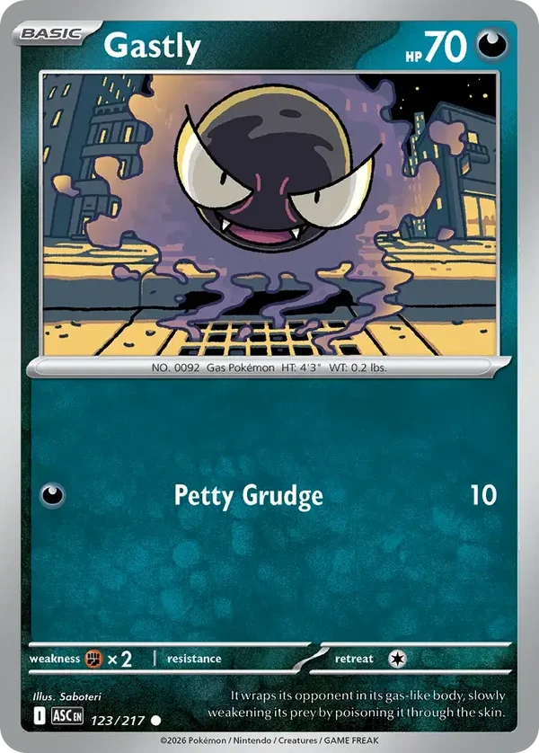 Gastly 123/217 Ascended Heroes