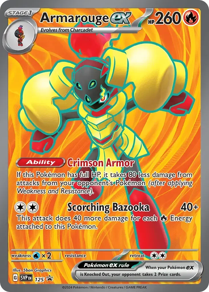 Armarouge EX 125 Scarlet & Violet Black Star Promo