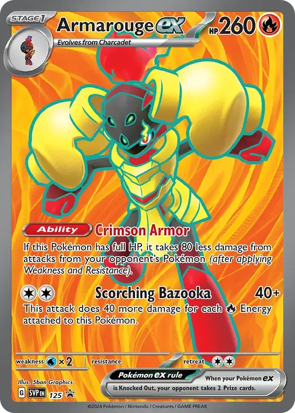 Armarouge EX 125 Scarlet & Violet Black Star Promo
