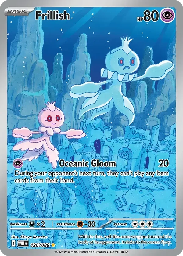 Frillish 126/086 White Flare Illustration Rare