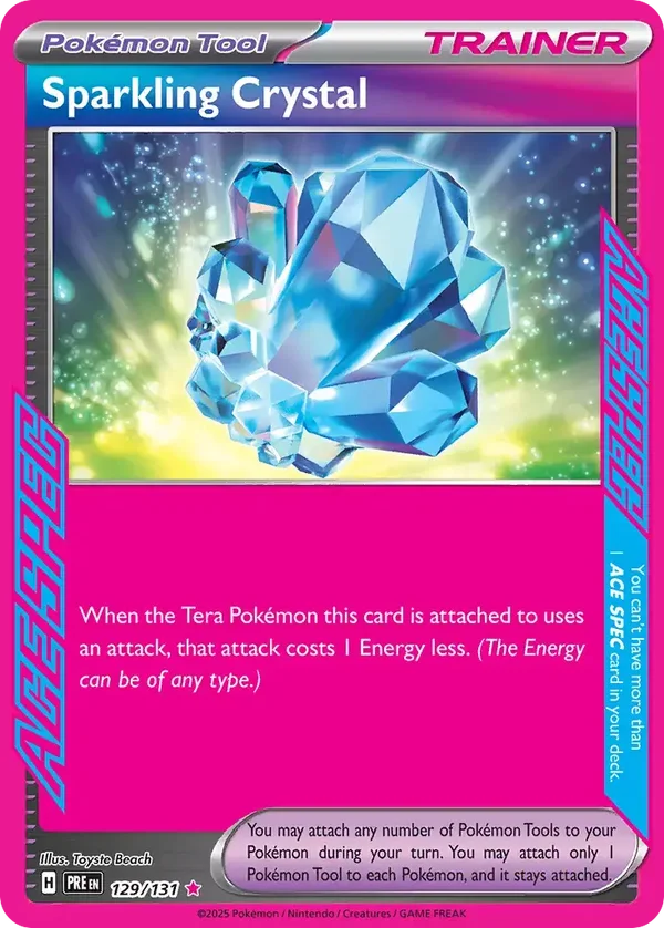 Sparkling Crystal 129/131 Prismatic Evolution Ace Spec Rare