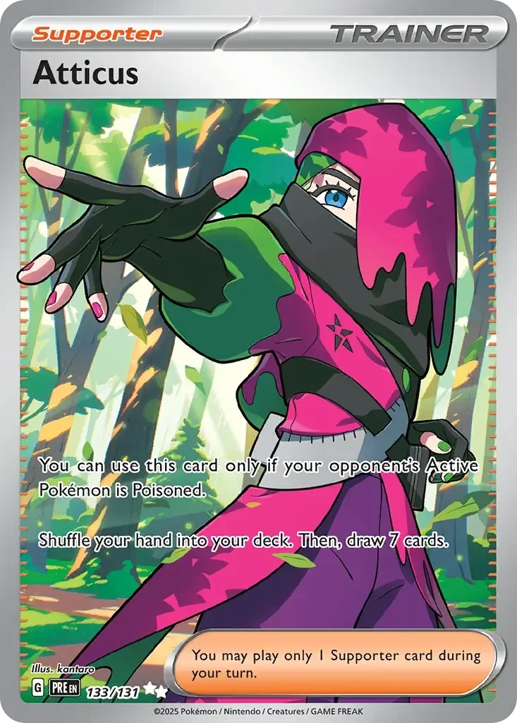 Atticus 133/131 Full Art Prismatic Evolution