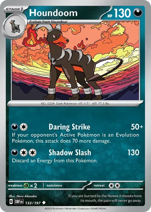 Houndoom 133/167 Obsidian Flames
