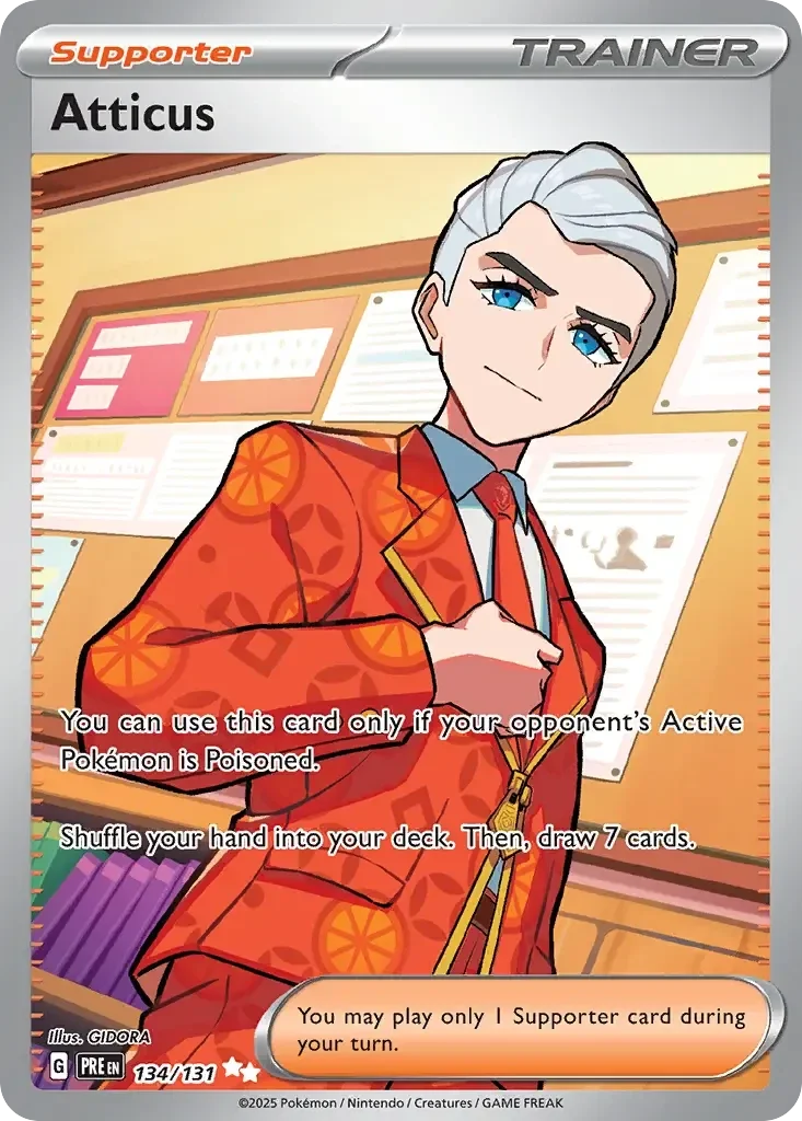 Atticus 134/131 Full Art Prismatic Evolutions