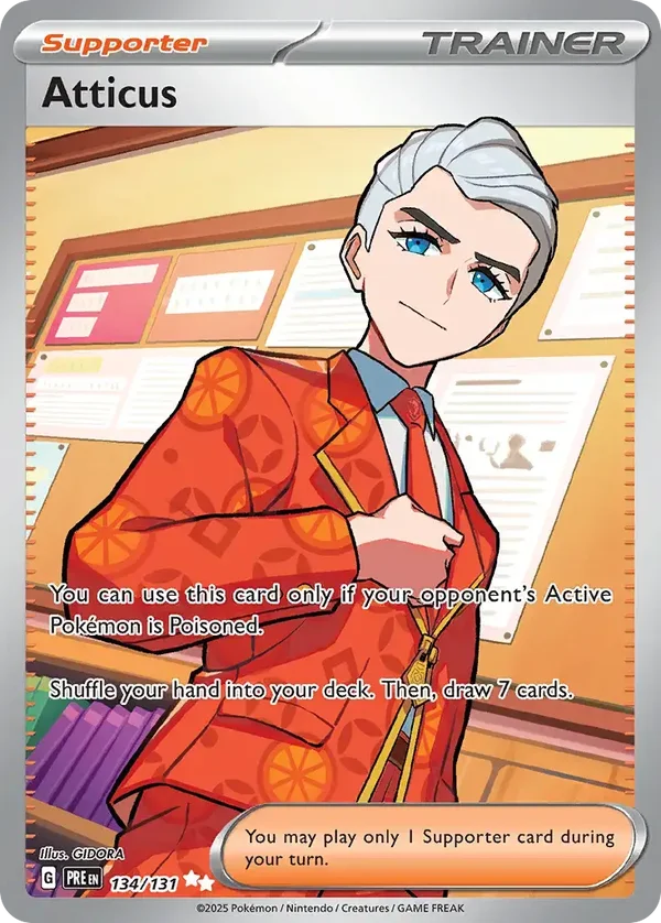 Atticus 134/131 Full Art Prismatic Evolutions