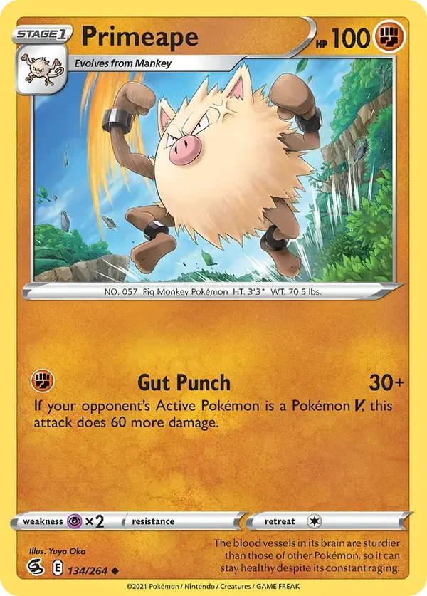 Primeape 134/264 Fusion Strike